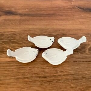 Vintage Joyce Chen Flounder Fish‎ Chopstick Rests, Set of 4 Porcelain (Japan)
